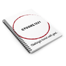 Load image into Gallery viewer, Gtoonz1221 (lil Spark) Spiral Notebook - Ruled Line