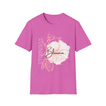 Load image into Gallery viewer, Gtoonz1221 Blooming Rose Unisex T-Shirt, Softstyle Tee, Floral Shirt, Gift for Her, Spring Fashion, Everyday Wear, Mother&#39;s Day Gift
