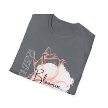 Load image into Gallery viewer, Gtoonz1221 Blooming Rose Unisex T-Shirt, Softstyle Tee, Floral Shirt, Gift for Her, Spring Fashion, Everyday Wear, Mother&#39;s Day Gift
