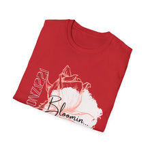 Load image into Gallery viewer, Gtoonz1221 Blooming Rose Unisex T-Shirt, Softstyle Tee, Floral Shirt, Gift for Her, Spring Fashion, Everyday Wear, Mother&#39;s Day Gift
