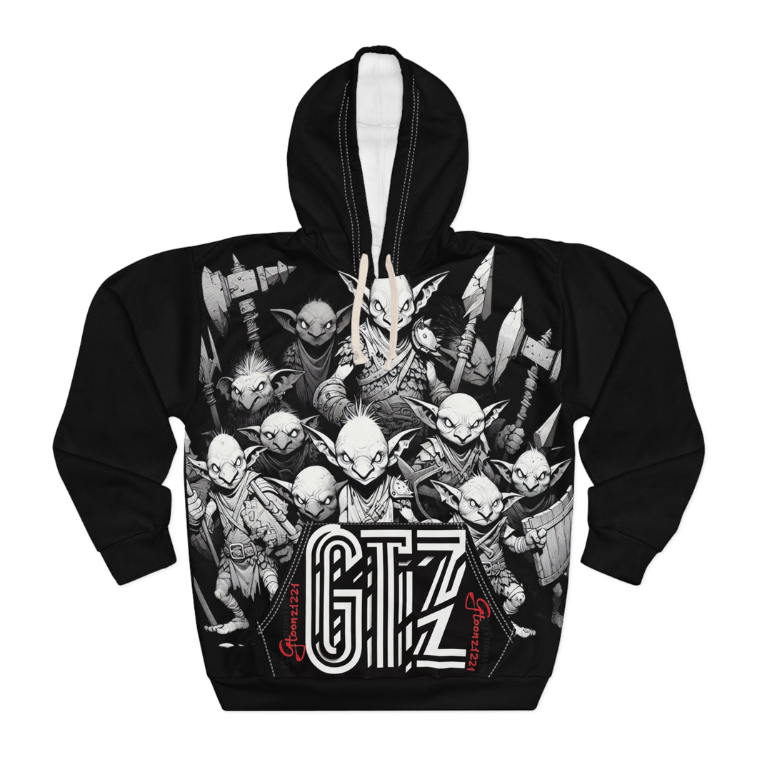 Gtoonz1221 BLK Uni. Pullover Hoodie (AOP)