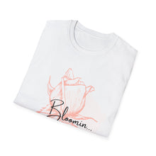 Load image into Gallery viewer, Gtoonz1221 Blooming Rose Unisex T-Shirt, Softstyle Tee, Floral Shirt, Gift for Her, Spring Fashion, Everyday Wear, Mother&#39;s Day Gift
