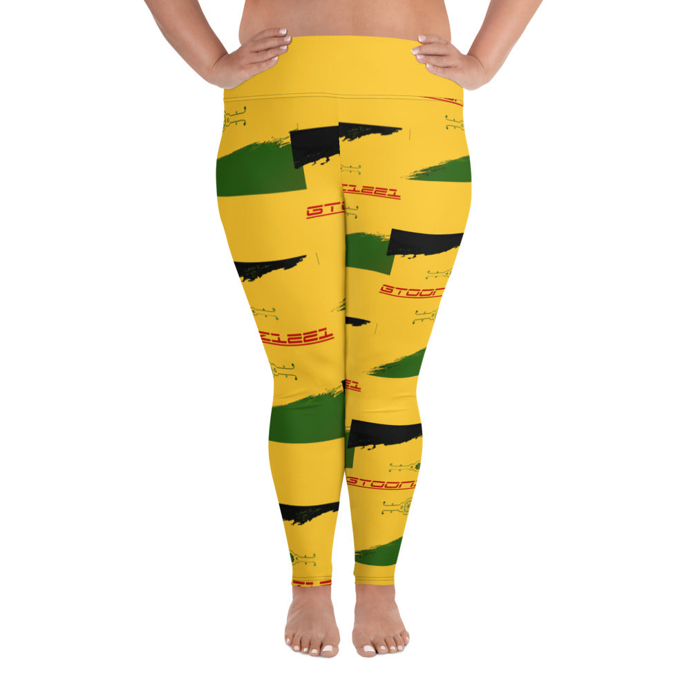 Gtoonz1221 (Yellow & Green) All-Over Print Plus Size Leggings